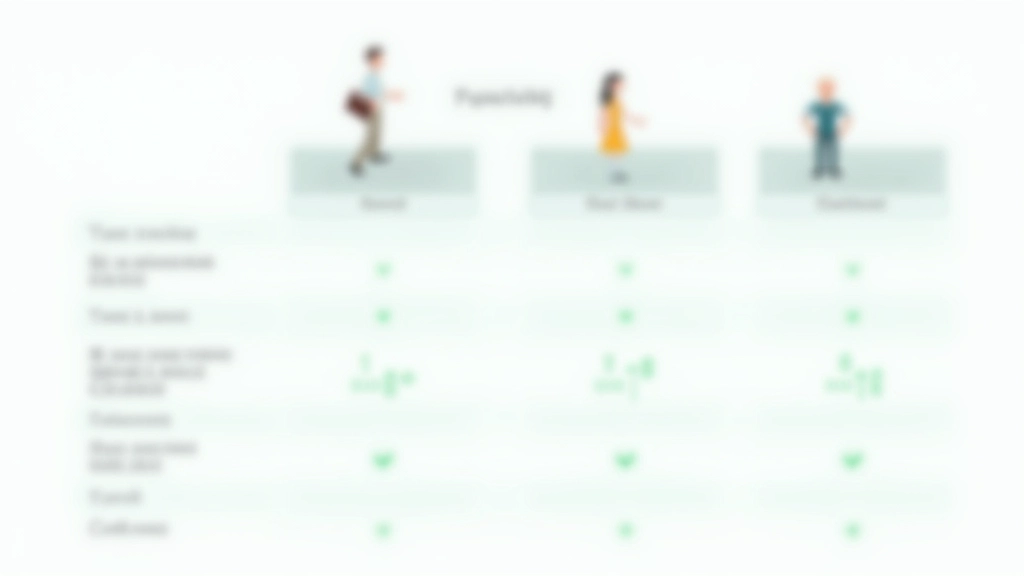Tabla comparativa mostrando características principales de planes simplificados versus otros tipos de planes