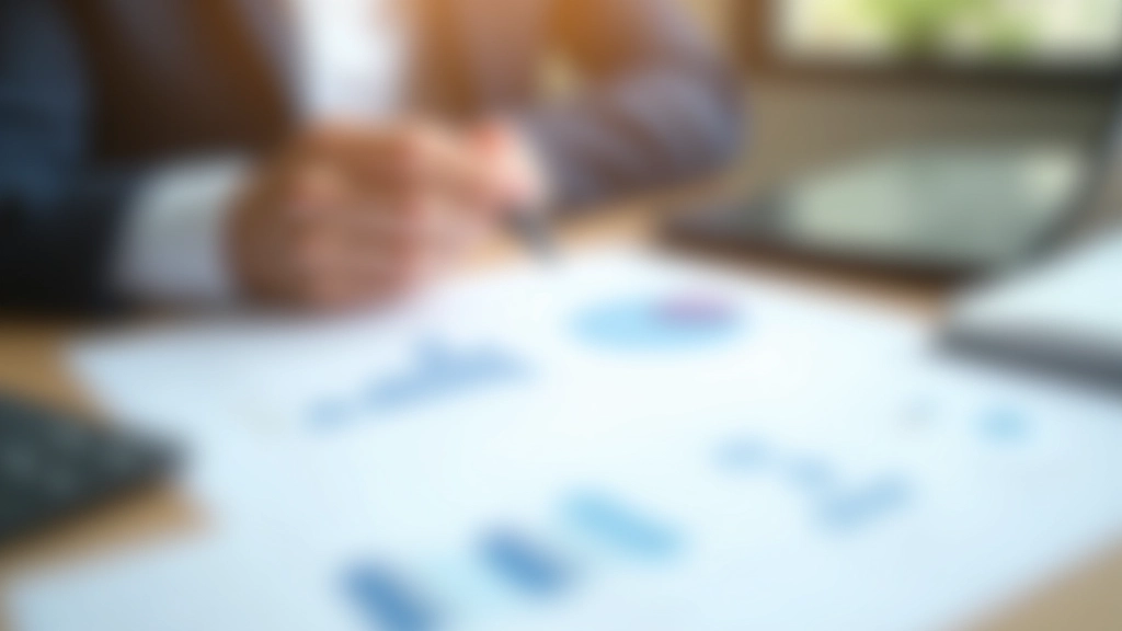 Documentos de plan de pensiones con gráficos y datos financieros sobre mesa de trabajo