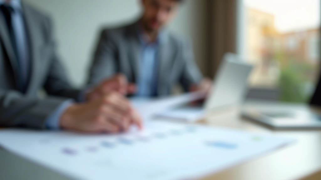 Persona revisando documentos financieros en escritorio, comparando diferentes planes de pensiones con calculadora